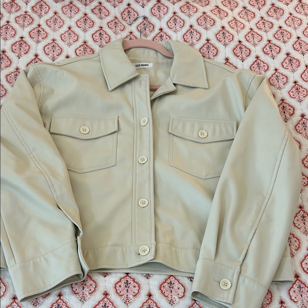 Steve Madden Light Tan Utility Jacket